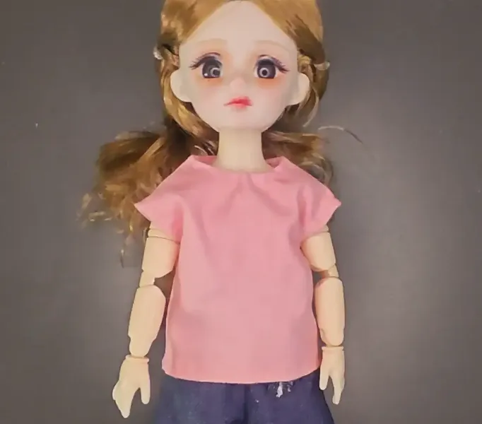 Handmade Tutorial: How to Make a Doll T-Shirt Image